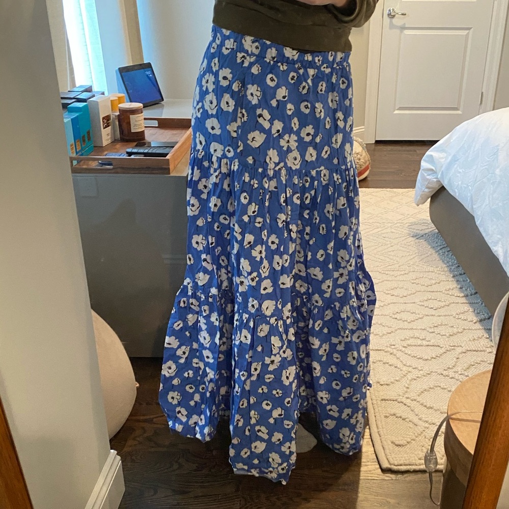 Long colorful skirt